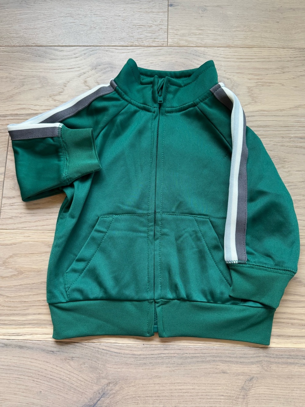 Gymboree Baby Forest Green Retro Track Jacket Zip-Up